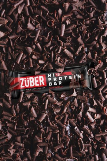 Züber Yüksek Protein Bar Kakaolu 45g X 12 Adet