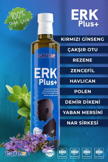 careup Erk Plus+ Ginseng , Çakşır , Demir Dikeni Sirke Ekstrakt Karışımı 500 Ml