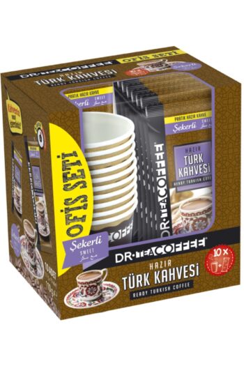 DR. TEA COFFEE Drteacoffee Hazır Türk Kahvesi Şekerli Ofis Seti 11gr Lık 10 Lu Kutu
