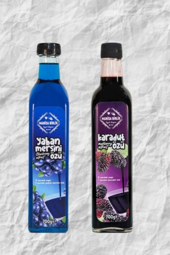 MANİSA BİRLİK Karadut Özü 700 Ml (konsantre) + Yaban Mersini Özü 700 Ml
