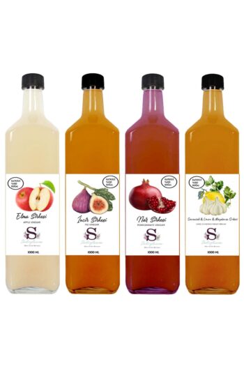 Süheylaana Doğal Elma Incir Nar ve Sarımsak & Limon & Maydanoz Sirkesi 1000 ml