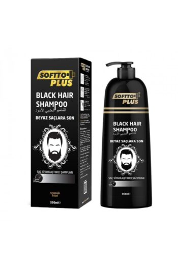 Softto Plus Black Hair Shampoo Beyaz Saç Karşıtı Doğal Görünümlü Siyahlaştırıcı Şampuan 350 ml