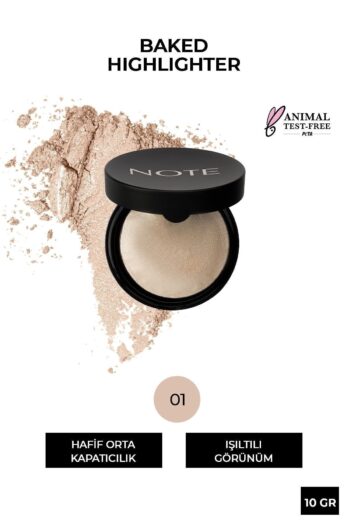 Note Cosmetics Baked Highlighter Işıltılı Fırınlanmış Toz Aydınlatıcı - 01 Moonlight