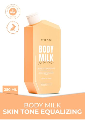 Purewith Ultra Nemlendirici ve Işıltı Veren Vanilya & Kurabiye Aromalı Doğal Shea Butter Body Milk | 250 ml