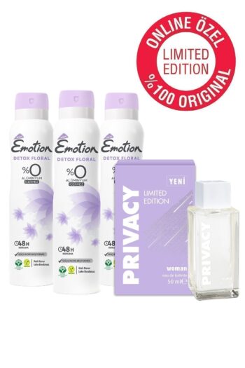 Privacy Women Limited Edition Edt Kadın Parfüm 50ml Online Özel & Emotion Detox Floral Dedodorant 3x150ml