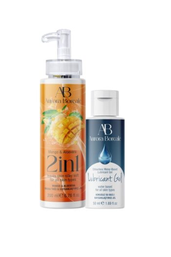 Aurora Boreale 2 İn 1 Mango Aloe vera ve Sade 250Ml Kayganlaştırıcı Jel Masaj Yağı