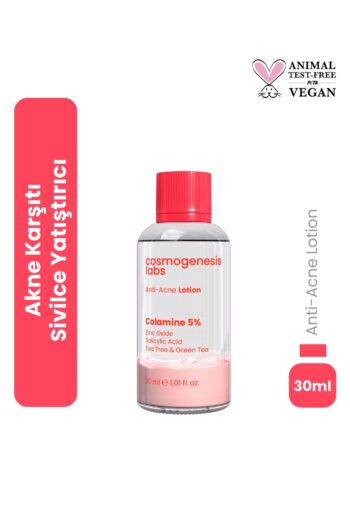 Cosmogenesis Labs Acne Önleyici Kurutucu Losyon 30ml – Yatıştırıcı Siyah Nokta Azaltıcı Vegan (%5 KALAMİN - YEŞİL ÇAY)