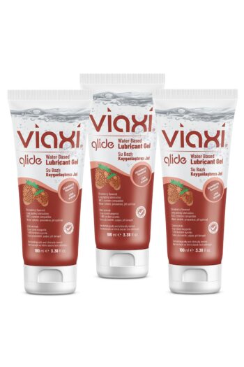 Viaxi Glide Çilekli Kayganlaştırıcı Jel 100 ml 3 lü Set