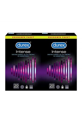 Durex Intense Prezervatif, 40’lı Ekonomik Avantaj Paket 20 Adet