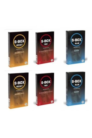 S-Box Prezervatif Seti Klasik 24 Lü + Hisset 24 Lü + Red Kabartmalı 24 Lü