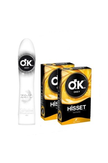 Okey Zero Kayganlaştırıcı Jel 100ml Ve Hisset Prezervatif 10x2 - 3lü Set