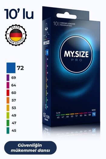 Mysize PRO Prezervatif - Alman Kalitesi - Ultra Ince - 10'lu - 72 Beden