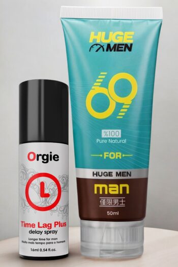 HUGE MEN Muhteşem Set İthal  Geciktiricili Etkili 16 ml Sprey