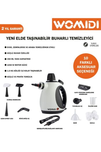 womidi HY-307 Çok Fonksiyonlu Buharlı Temizleyici -10 Aparatlı- Ev, Zemin, Araba, Döşeme Temizleyici