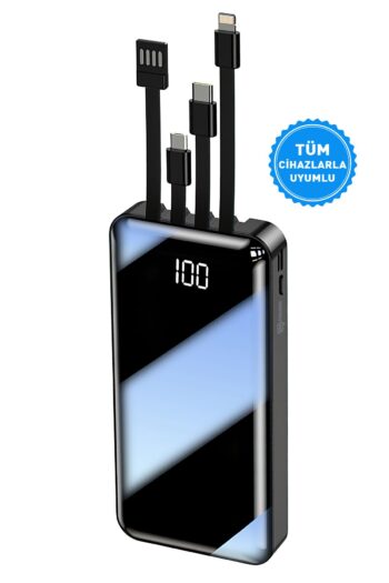 İntouch 20.000 Mah Prime Dijital Göstergeli Dahili Çoklu Kablolu Powerbank,siyah