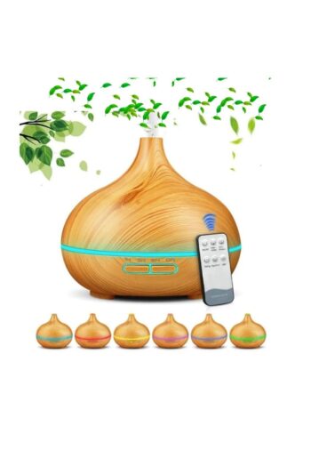 VOOKA 550 ml Uzaktan Kumandalı Aroma Difüzörü Ultrasonik Hava Nemlendirici 7 Renk Led