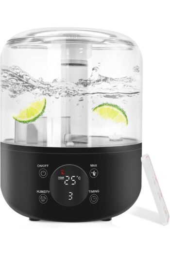 ROBEVE J001 Touch 4 Litre Ultrasonik Hava Nemlendirici Buhar Makinesi Dijital Nem Ölçerli Termometre