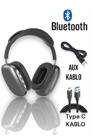 Mmctech P9 Air Pro Max Kablosuz 5.0 Mikrofonlu Sd Kart Girişli Aux Kablolu Bluetooth Kulaklık