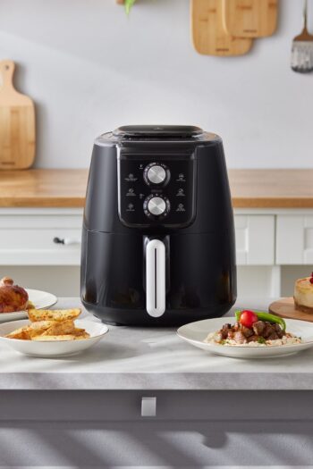 Karaca Fritöz Air Pro Cook Manuel Xl Airfryer Black 4 Kişilik 4683seri
