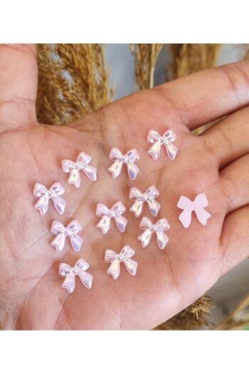 one cat charm Tırnak Charm Tırnak Süsleme Nail Art 10 Adet Parlak Toz Pembe Kurdele Charm