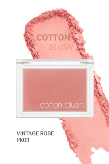 Missha Gün Boyu Kalıcı, Ciltle Bütünleşen, Kadife Dokulu Topaklanmayan Allık Cotton Blusher (VİNTAGE ROBE)