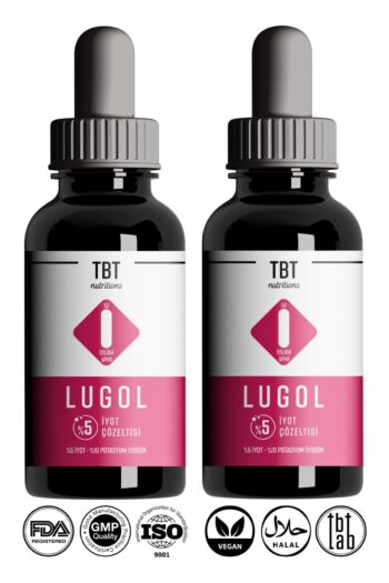 Tabitat Doğal Lugol %5 Iyot Solüsyonu 2 Adet | 30 Ml | Doğal, Glutensiz Ve Vegan | 5% Konsantre Iyot Solüsyonu