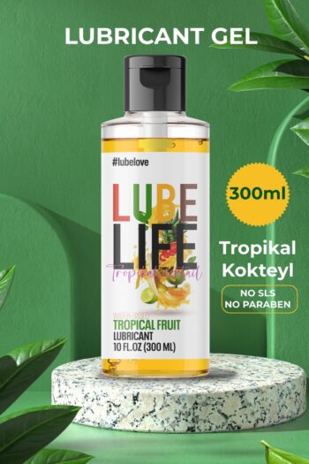 Lube Life Tropikal Su Bazlı Lubricant Gel 300ml Unisex Kayganlaştırıcı Jel