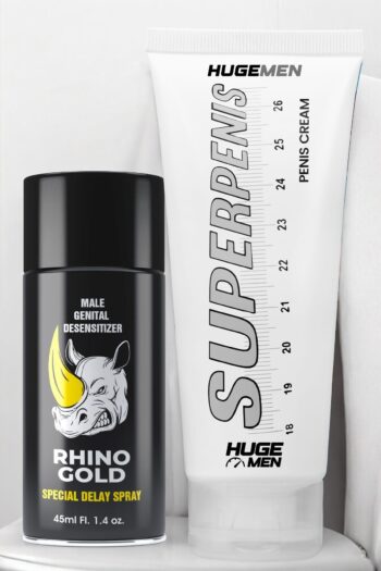 HUGE MEN Tam Çözüm: 50ml Büyütücülü Krem ve 45ml Geciktiricili Sprey