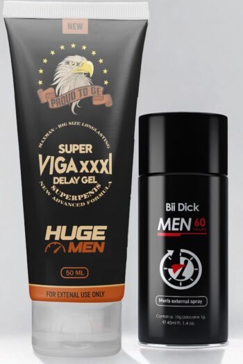 HUGE MEN İkili Güç: Büyütücülü Krem ve Geciktiricili Sprey