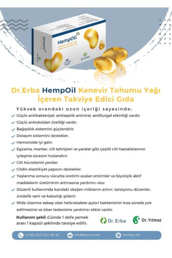 Dr Erba Kenevir Yağı Kapsül Ozonlu