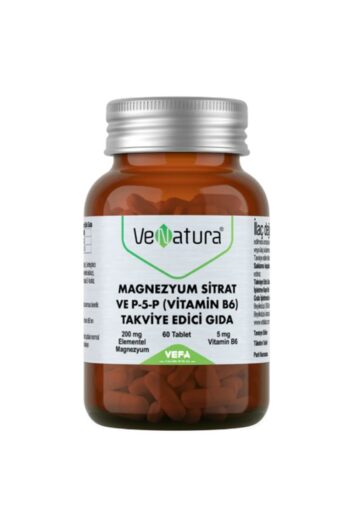 Venatura Magnezyum Sitrat P-5-p Vitamin B6 Takviye Edici Gıda 60 Tablet