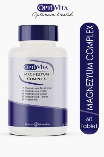 Optivita Magnezyum Complex 60 Tablet (Magnezyum Bisglisinat, Malat, Taurat, Sitrat + Vitamin B6)