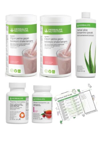 Herbalife 2 Shake Ahududu Ahududu Çay Aloe Vera Thermo Complete Diyet Listesi Set