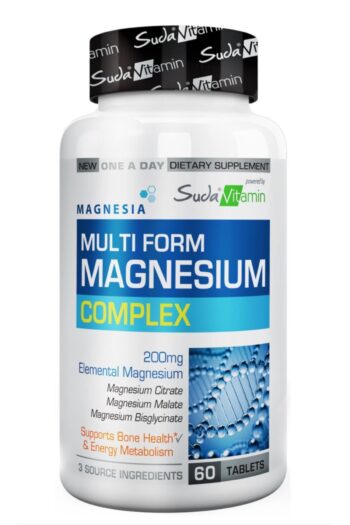 Suda Vitamin Magnesium Complex 60 Kapsül (Magnezyum sitrat , Magnezyum bisglisinat , Magnezyum malat )