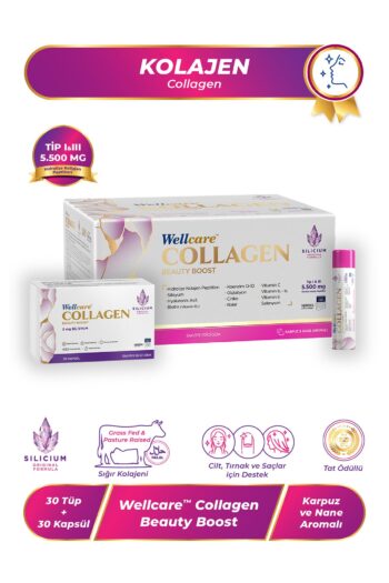 Wellcare Collagen Beauty Boost Likit Karpuz Nane Aromalı 5.500 Mg - 30 Likit Tüp 30 Kapsül