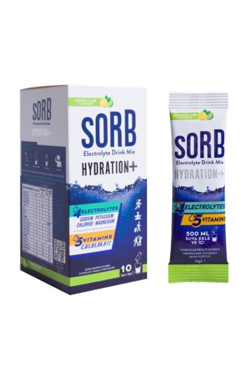 SORB - Electrolyte Drink Mix - Elektrolit, Vitamin Ve Mineral - Lemon Lime - 10 Stick Saşe Içerir.