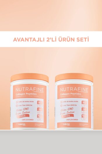 Nutrafine Avantajlı 2'li Set, Bovine Collagen Katkısız Doğal Tatsız Ve Kokusuz %100 Çifte Hidrolize Kolajen