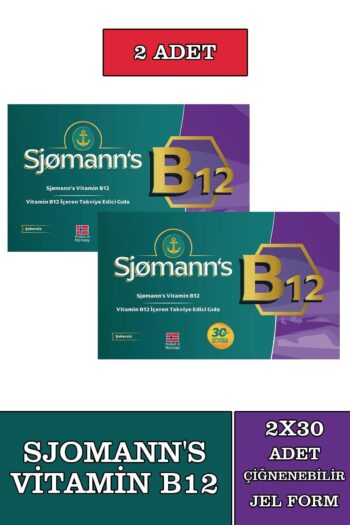 Sjomann's B12 Çiğnenebilir Jel 30 Tablet 2 Adet