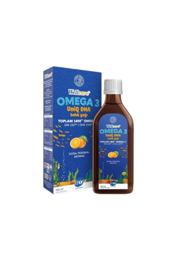 Wellcare Omega3 Uniq Dha Doğal Portakal Aromalı Balık Yağı Takviye Edici Gıda 150ml