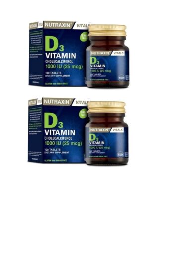 Nutraxin Kemik Ve Kas Gelişimi Için D3 Vitamini 120 Tablet X2 Adet
