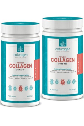 Naturagen Collagen Powder 8.000 Mg Yeşil Elma Aromalı 2x300 gr