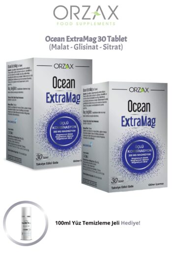 Ocean ExtraMag Sitrat-Malat-Bisglisinat Magnezyum Complex 30 Tablet 2 ADET + 100ml Facial Cleanser Hediye