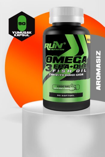 Run Nutrition Omega 3 - 90 Kapsül - 1200mg EPA + DHA Balık Yağı