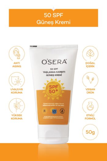 OSERA Spf 50 Leke Karşıtı Yüksek Koruyucu Yüz Güneş Kremi 50 ml Yaşlanma Karşıtı
