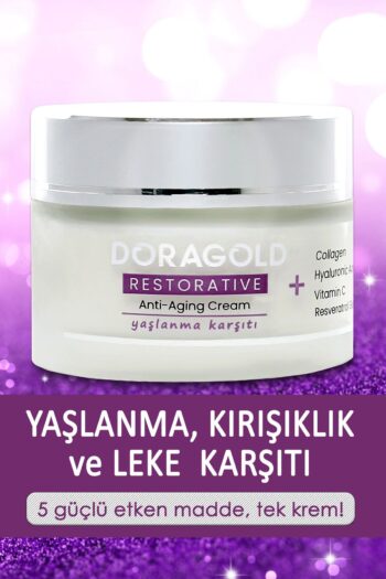 Doragold Yaşlanma Kırışıklık Leke Karşıtı Resveratrol Glutatyon C Vitamini Hyalüronik Asit Kolajen Krem 45ml