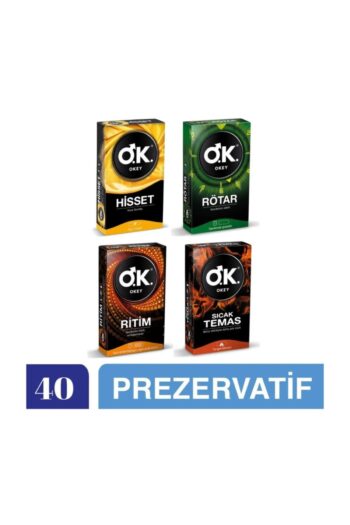 Okey Hisset - Rötar - Ritim - Sıcak Temas Prezervatif  40'lı Ekonomik Avantaj Paket