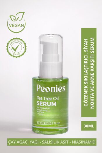 peonies Tea Tree Oil Serum | Çay Ağacı Yağı, Niasinamid, Aloe Vera, Pantenol, Salisilik Asit Ve Zinc Pca
