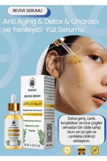 Tuliplife Revive Serum * Anti Aging - Detox Frankincense Extract Hyalornic Acid Peptide * Yüz Serumu 30 ml
