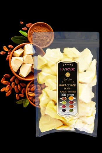 Hanzade Bitkisel Yenilebilir Saf Katı Kakao Yağı 100 Gr