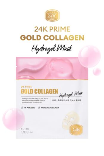 Missha 24 K Altın ve Kolajen İçeren Kırışıklık Karşıtı Hidrojel Maske 24K Prime Gold Collagen Hydrogel Mask
